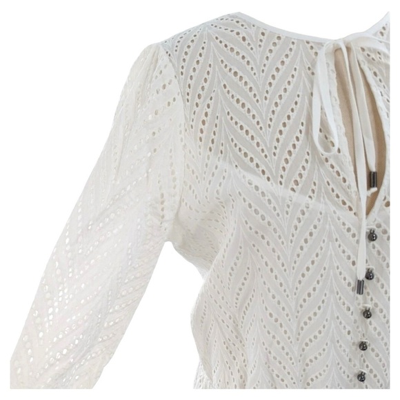 White House Black Market White Eyelet Dress - Picture 2 of 6